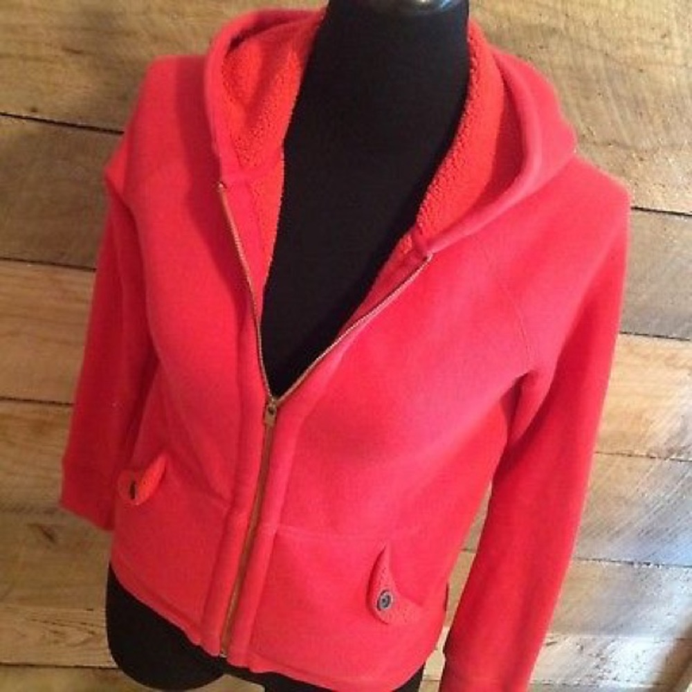 J Crew Hoodie Woman Small Sherpa Fleece Sweatshirt